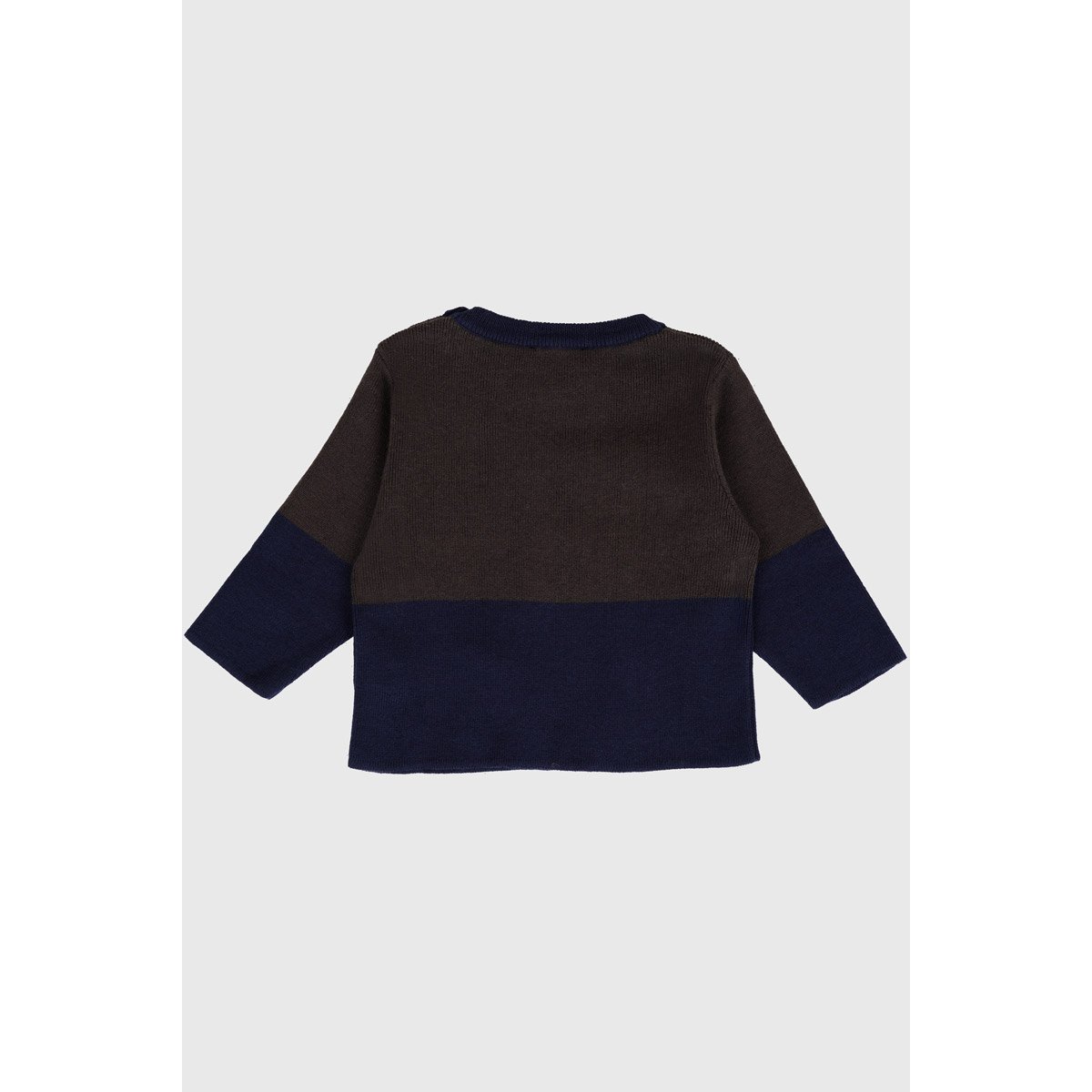 Pull marin en coton et laine BABY nine iron / marine deep, ARMOR-LUX