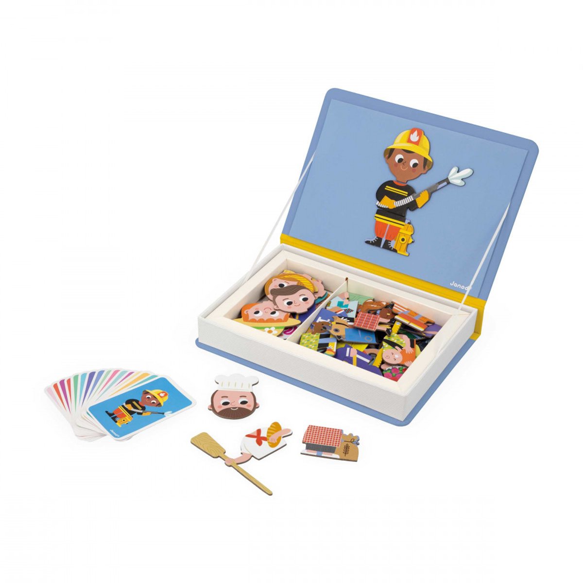 Jeu magnétique Magneti'Book Métiers multicolore, JANOD