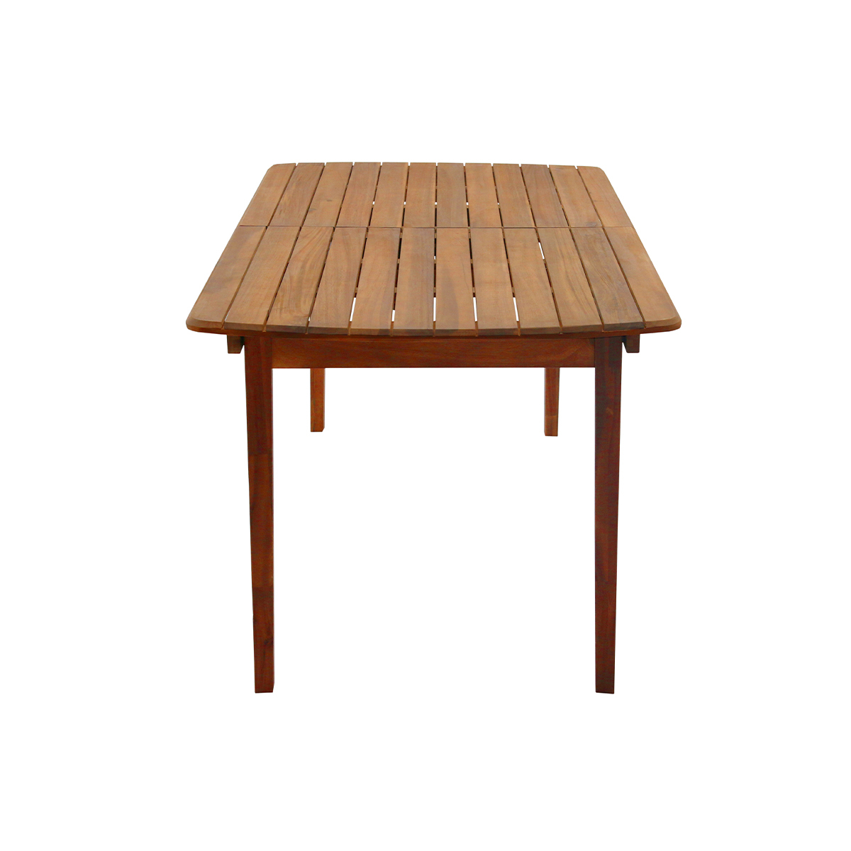 Table de jardin extensible rectangulaire en bois massif L160-210 cm CANOPEE naturel, MILIBOO