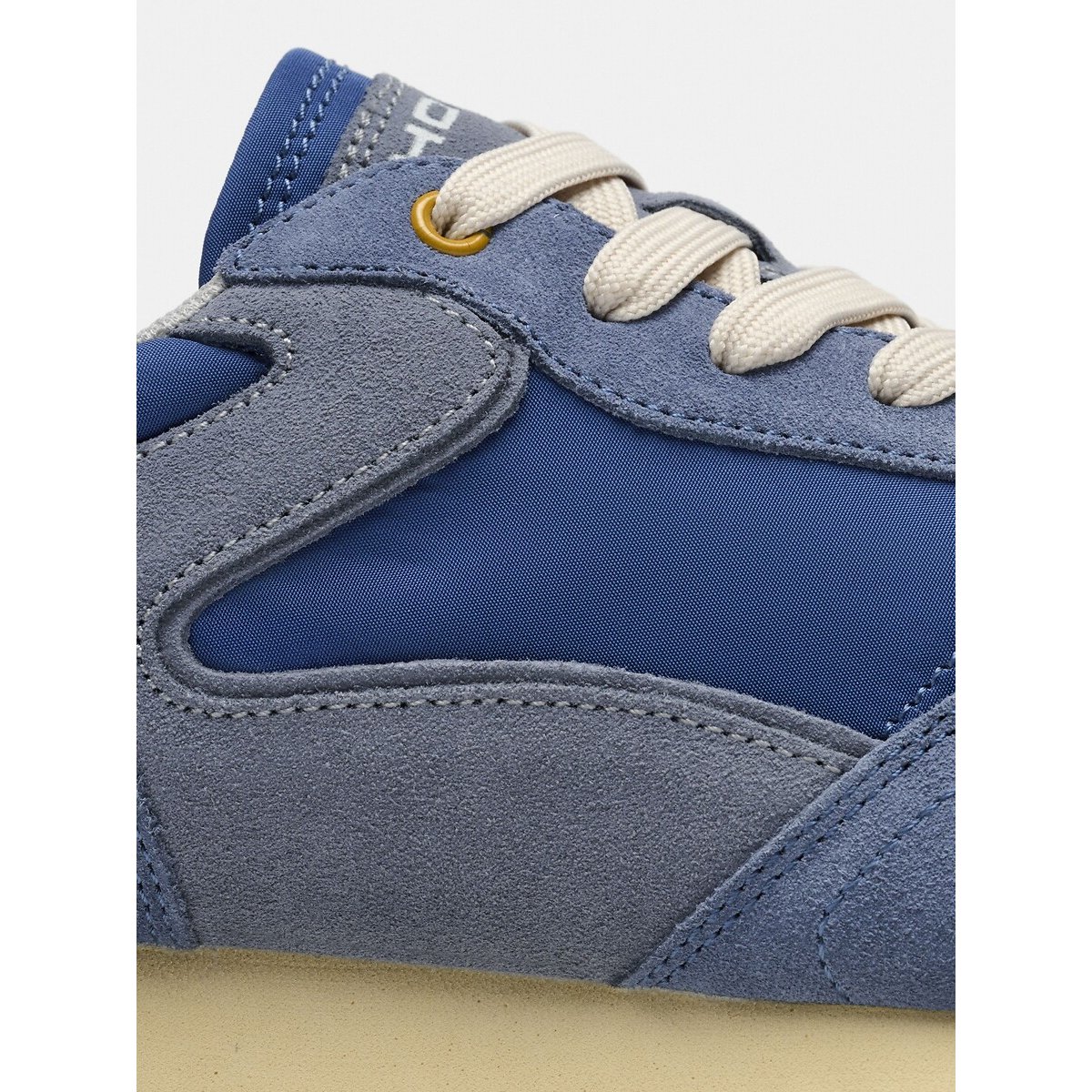 Baskets en cuir City Retro bleu, HOFF