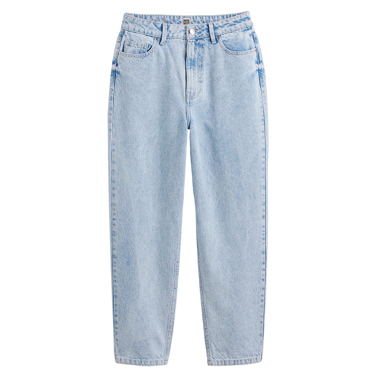 Mom-Jeans aus Bio-Baumwolle, Signature PAULINE bleached, LA REDOUTE COLLECTIONS