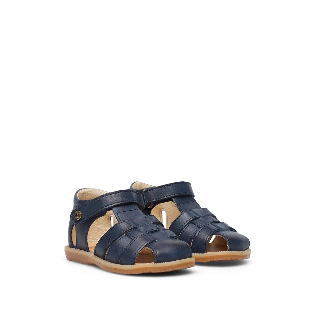 Sandales semi-ouverte en cuir ZAFFIRO marine, NATURINO