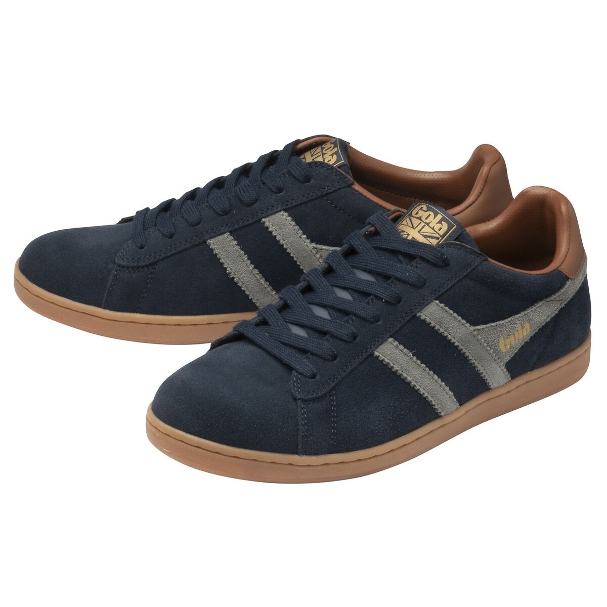 Sneakers in leer marineblauw, GOLA