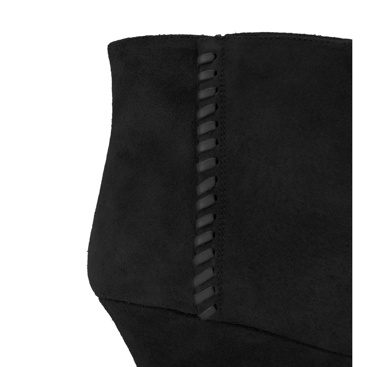 Bottines compensées en cuir TINA noir, CASTANER