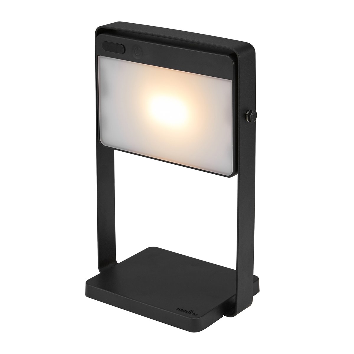 Lampe solaire Rectangulaire, au design épuré d'exterieur en aluminium, SAULIO Solar noir, NORDLUX