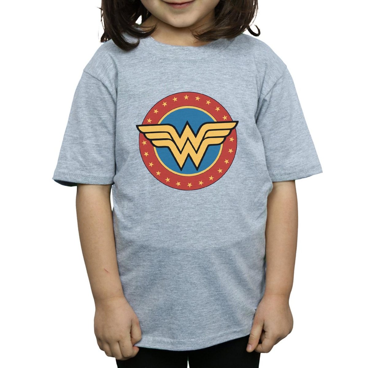 T-shirt gris chiné, WONDER WOMAN