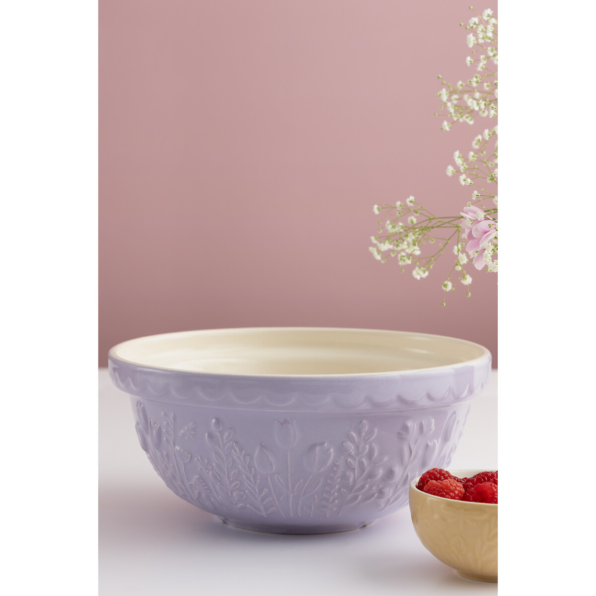 In The Meadow 24cm Tulip Mixing Bowl lilac, MASON CASH