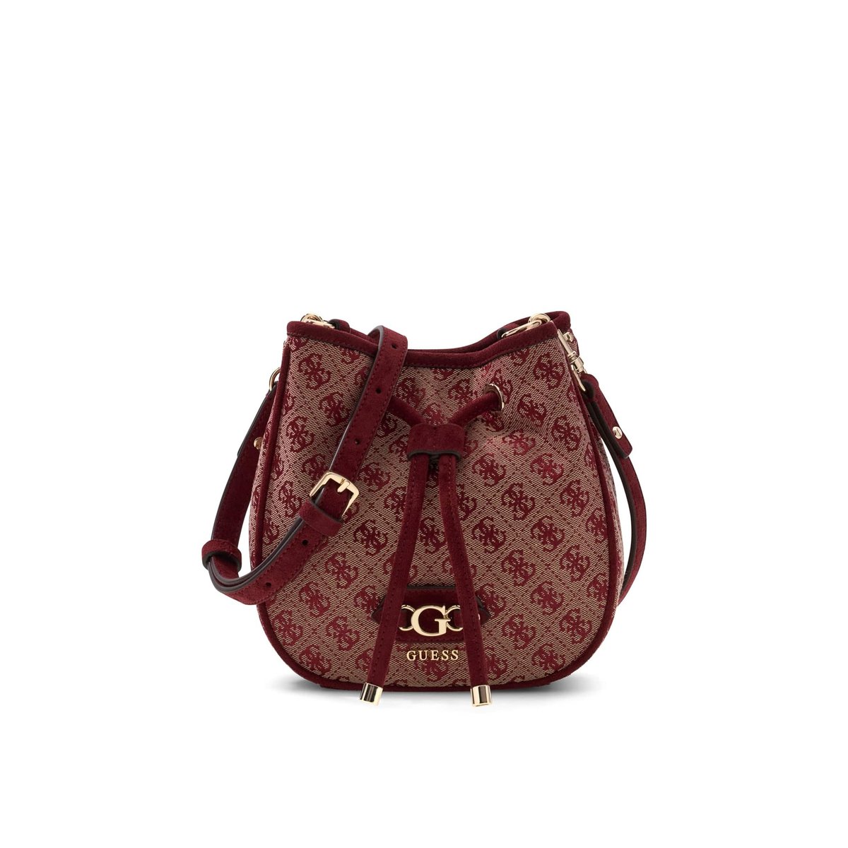Samantha Logo Mini Bucket rouge multi, GUESS