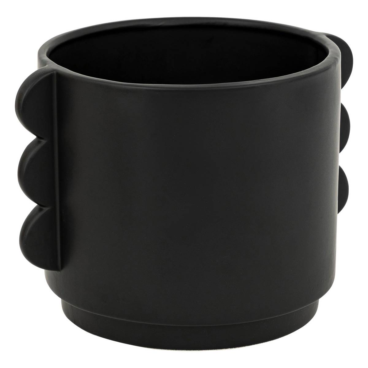 Cache pot HIND noir, ATMOSPHERA