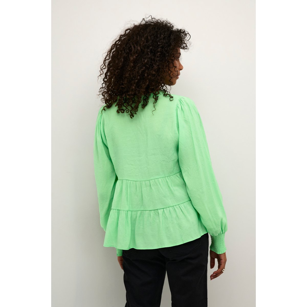 Blouse with long sleeve vert spring bouquet, KAFFE