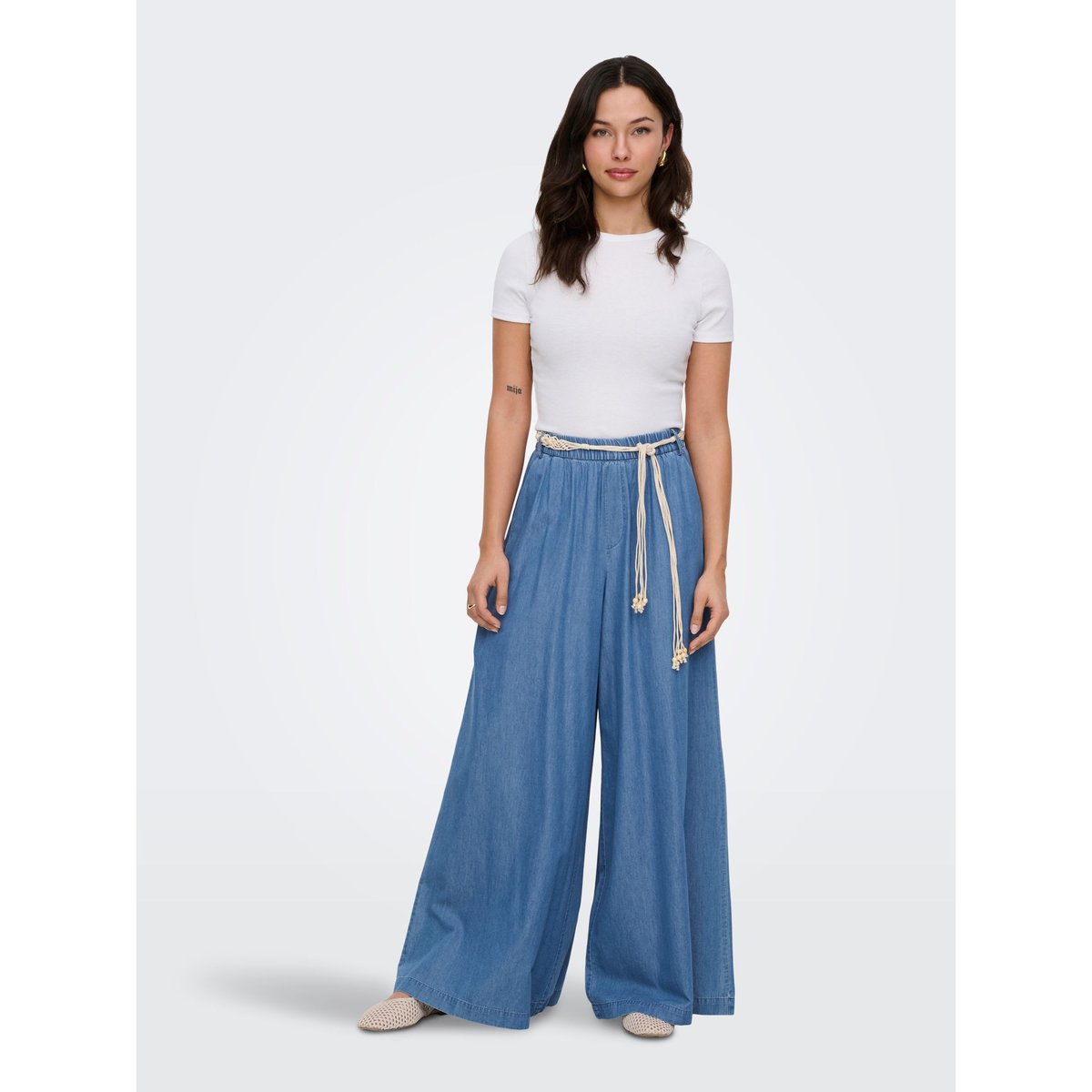 Jean À Jambe Large medium blue denim, ONLY
