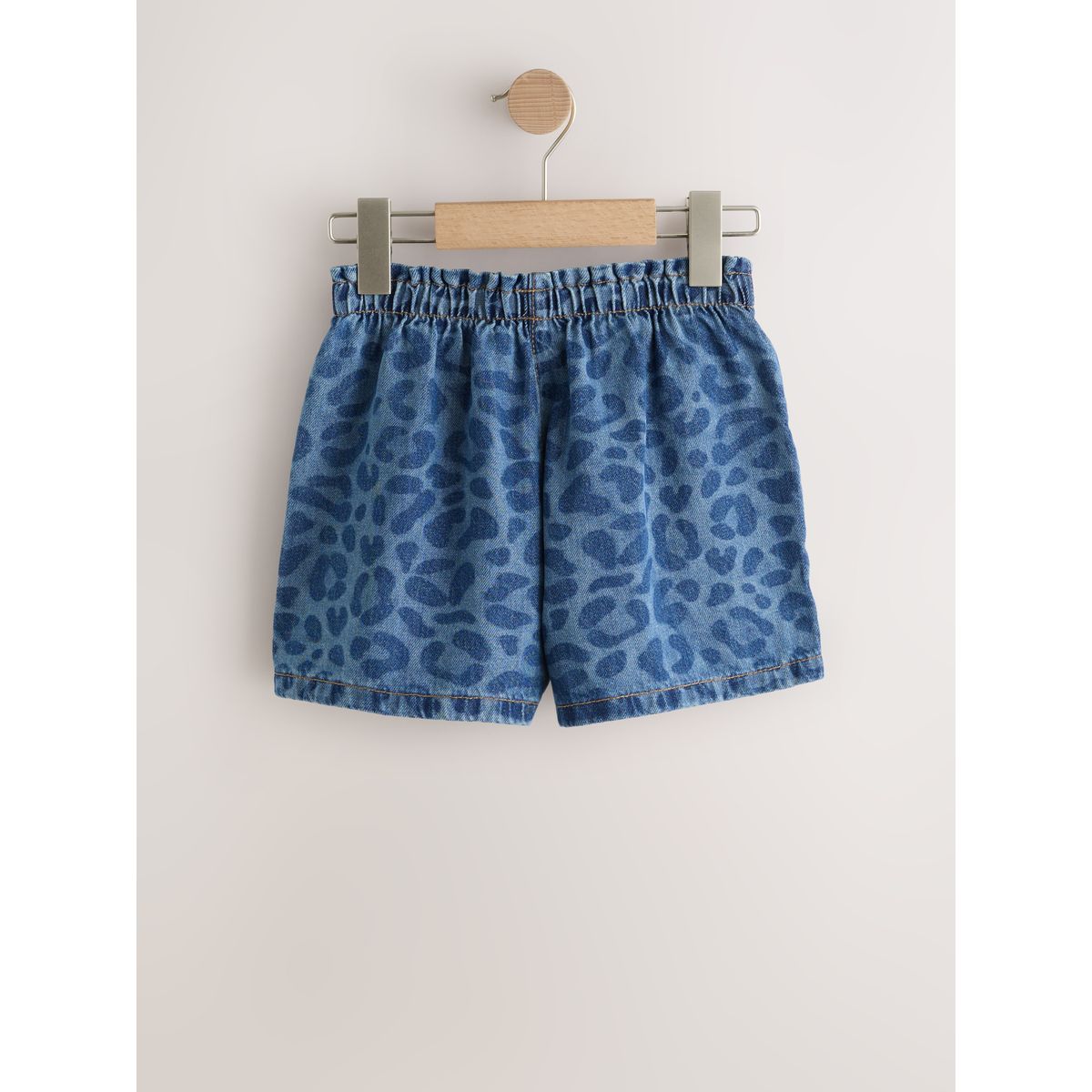 Short à enfiler denim animalier, NEXT