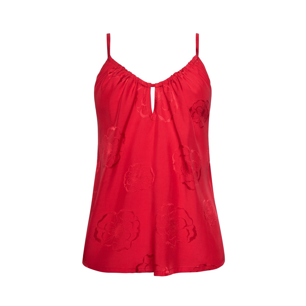 Haut pyjama débardeur caraco MIRACLE rouge, LISCA