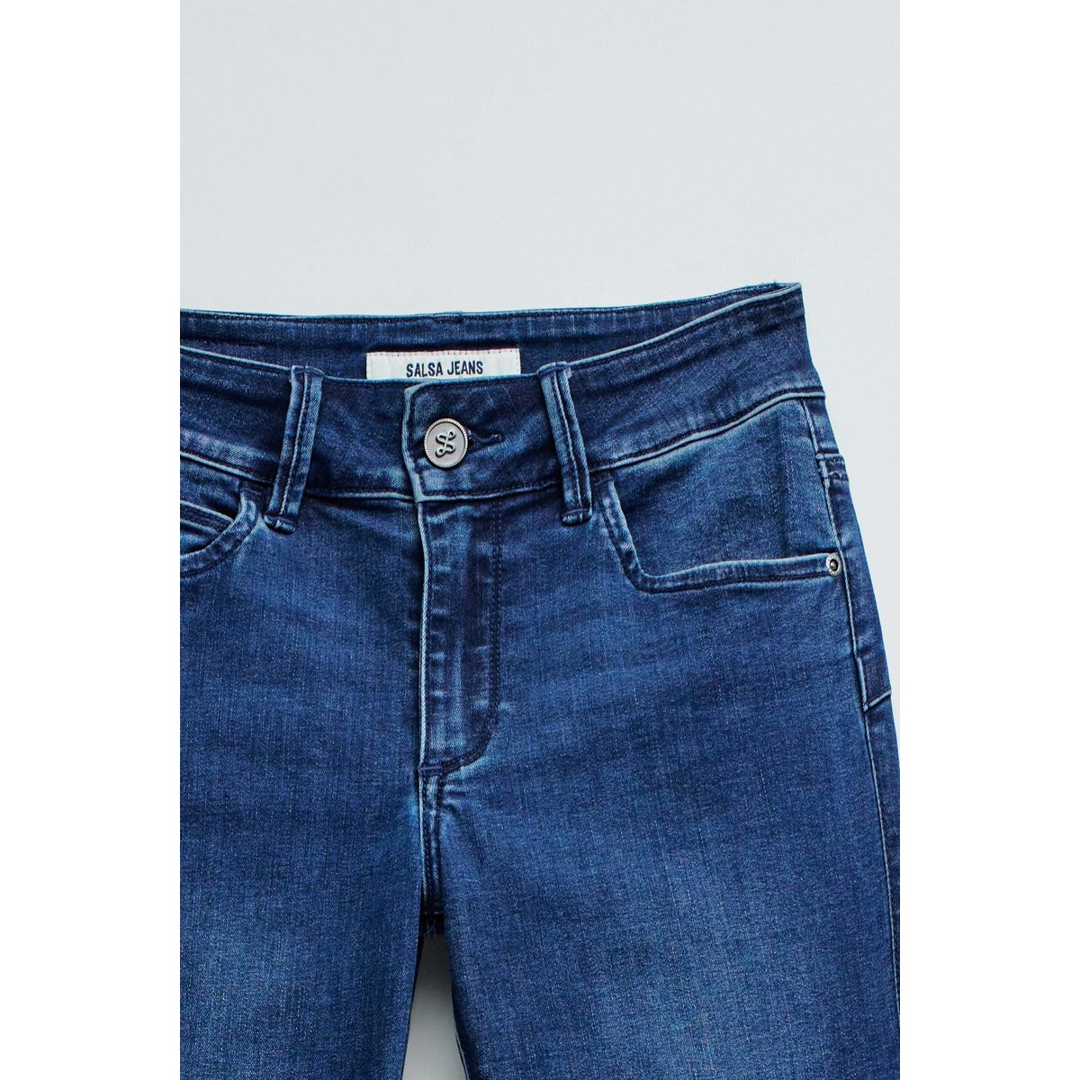 JEAN WONDER PUSH UP SKINNY bleu denim, SALSA JEANS