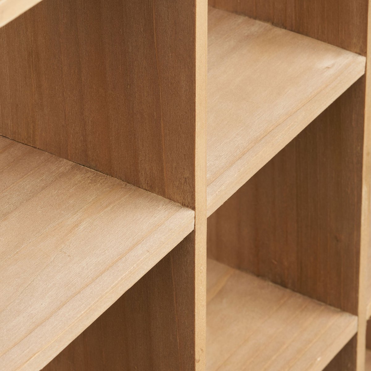 Étagère murale carrée en bois 46x46cm- MOSS bois clair, HOUSE NORDIC