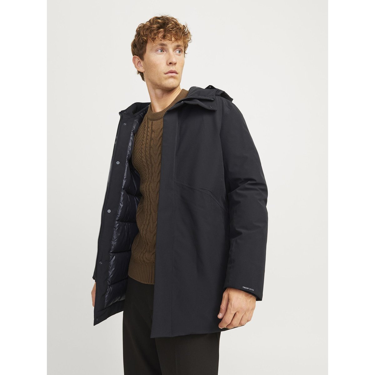 Parka noire - black, JACK & JONES