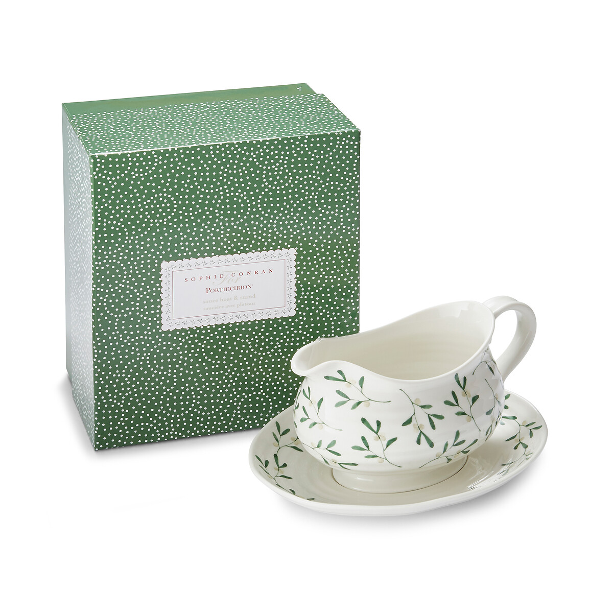 Mistletoe Gravy Boat & Stand white, SOPHIE CONRAN FOR PORTMEIRION