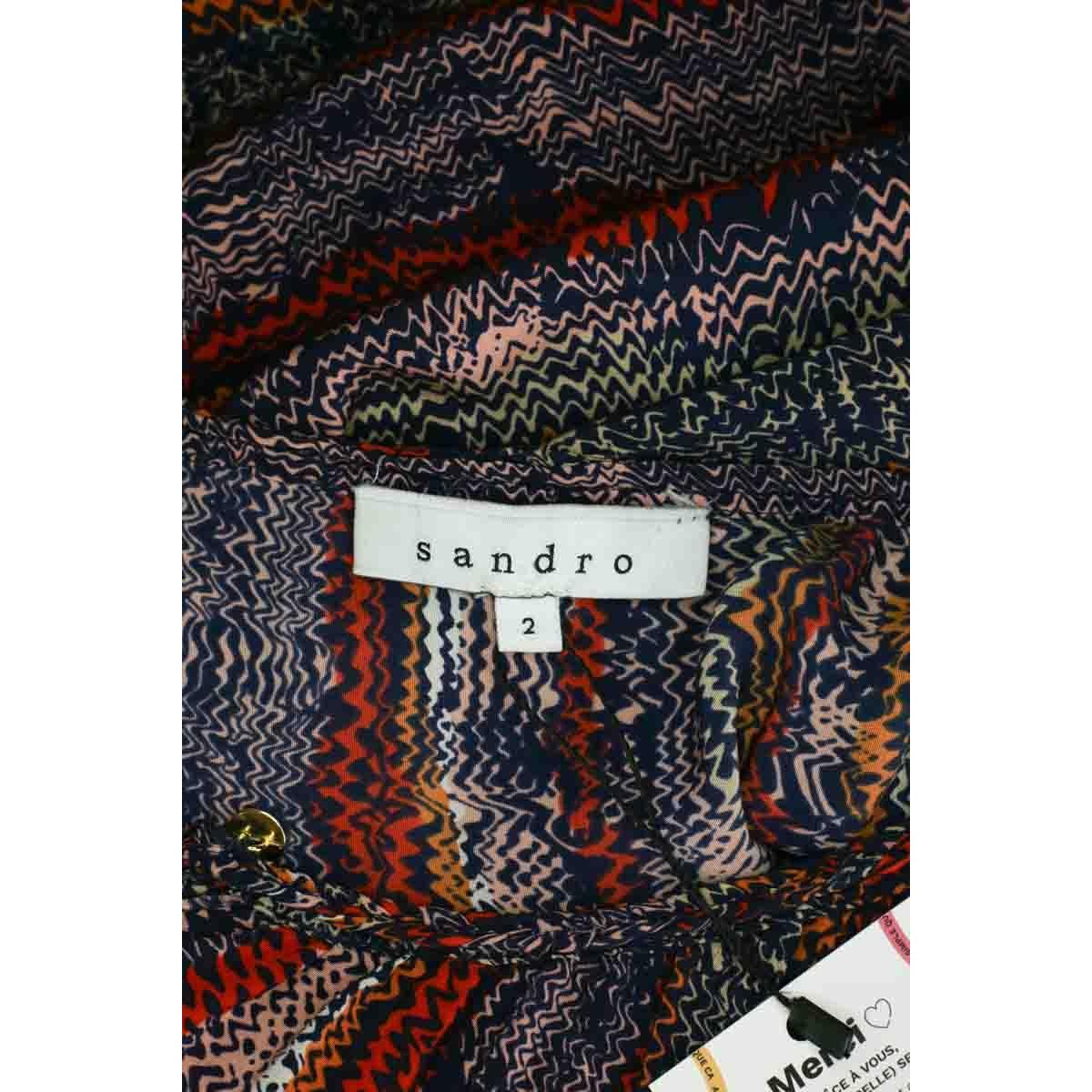 Robe - Très Bon État multicolore, SANDRO