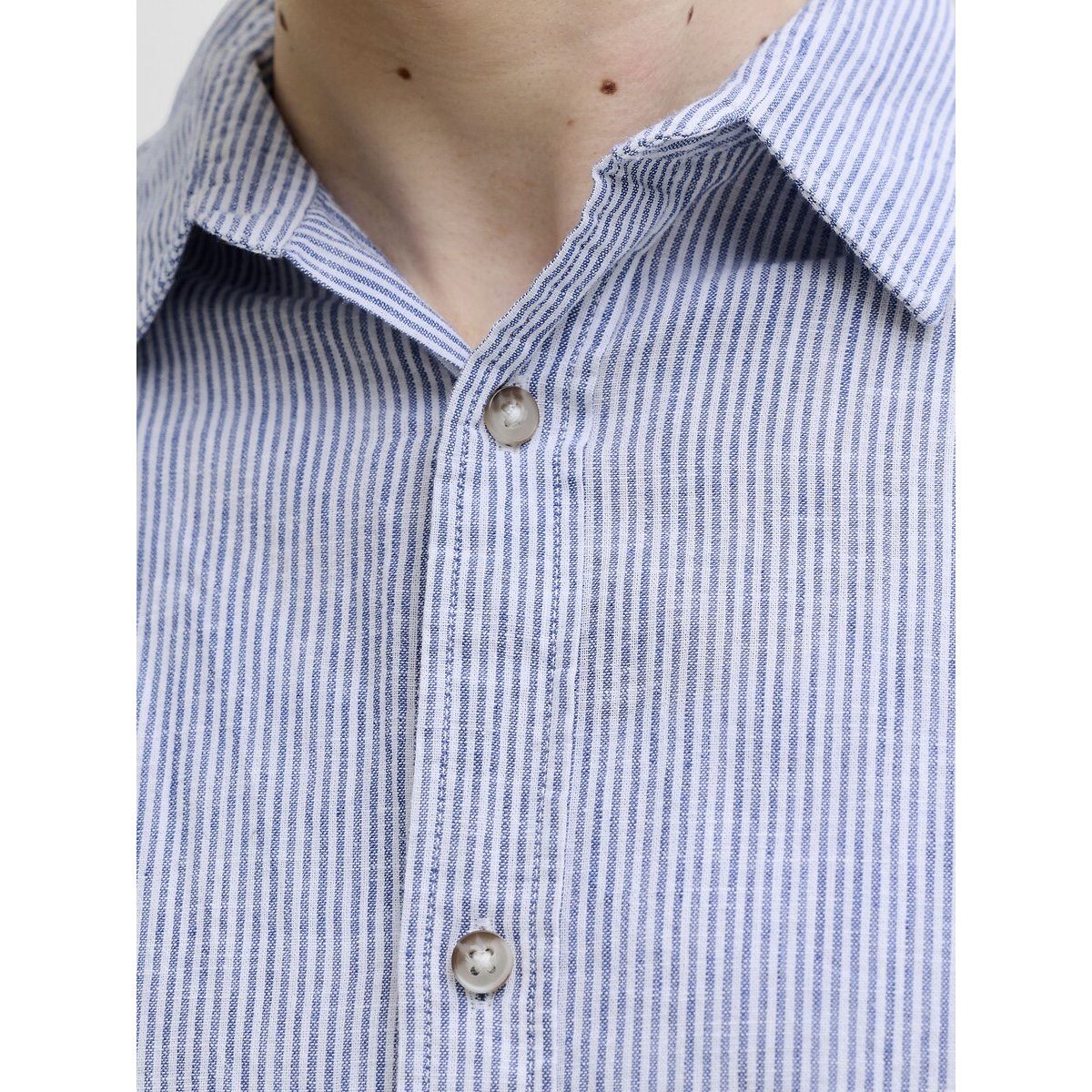 Chemise regular fit bleu rayé, JACK & JONES