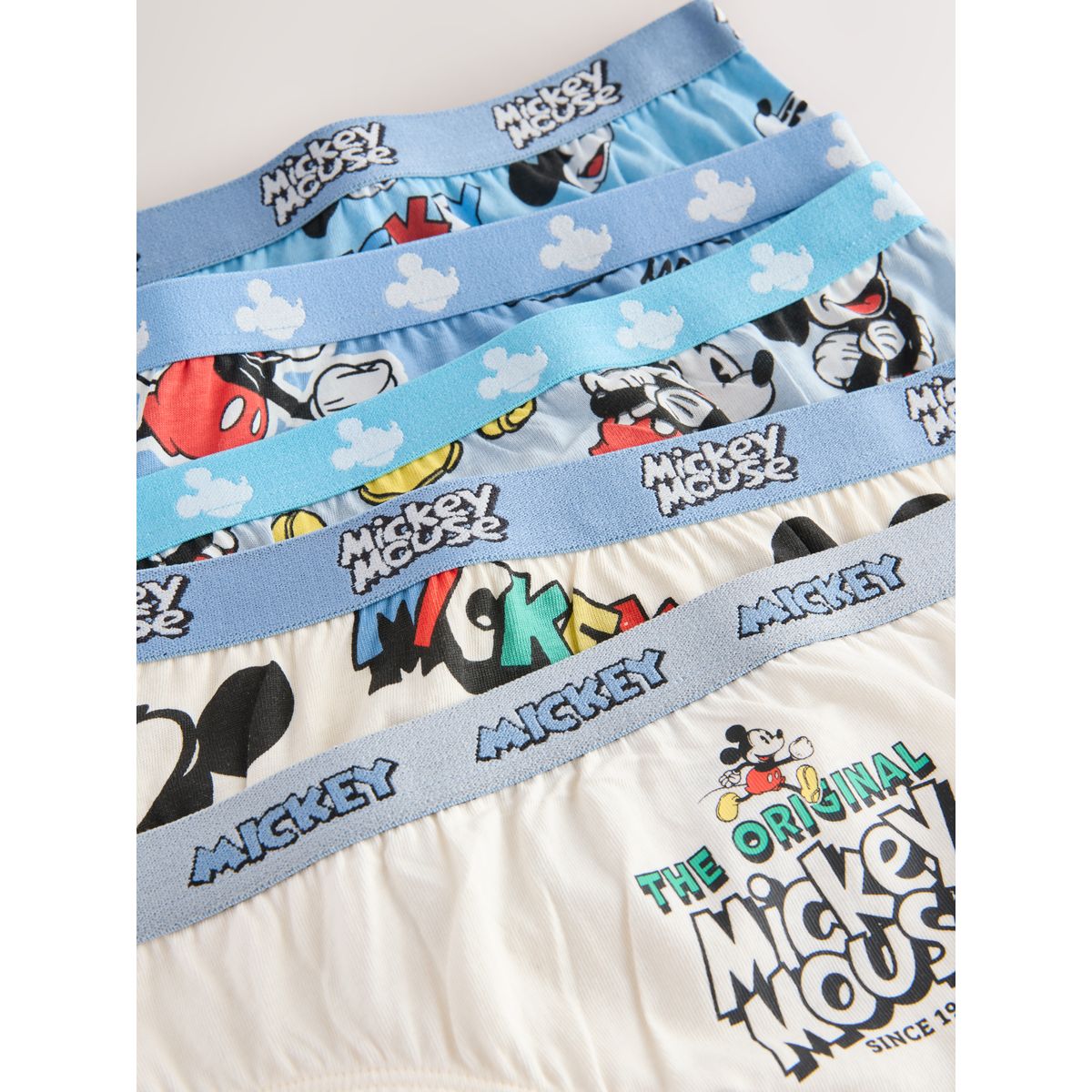 Slip mickey mouse, lot de 5 bleu/blanc, NEXT