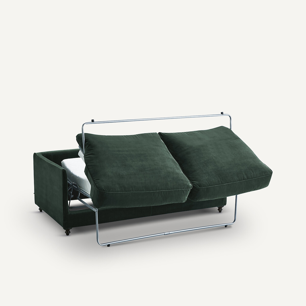 Canapé compact convertible velours, Lazare vert tsar, AM.PM
