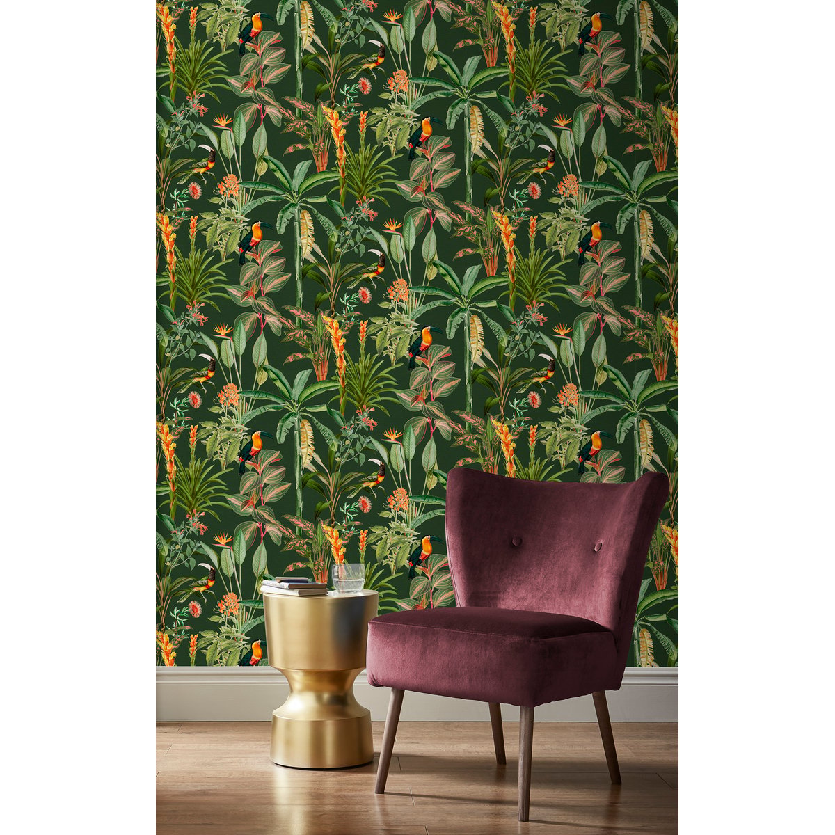 Papier peint Sarah vert, SUPERFRESCO EASY