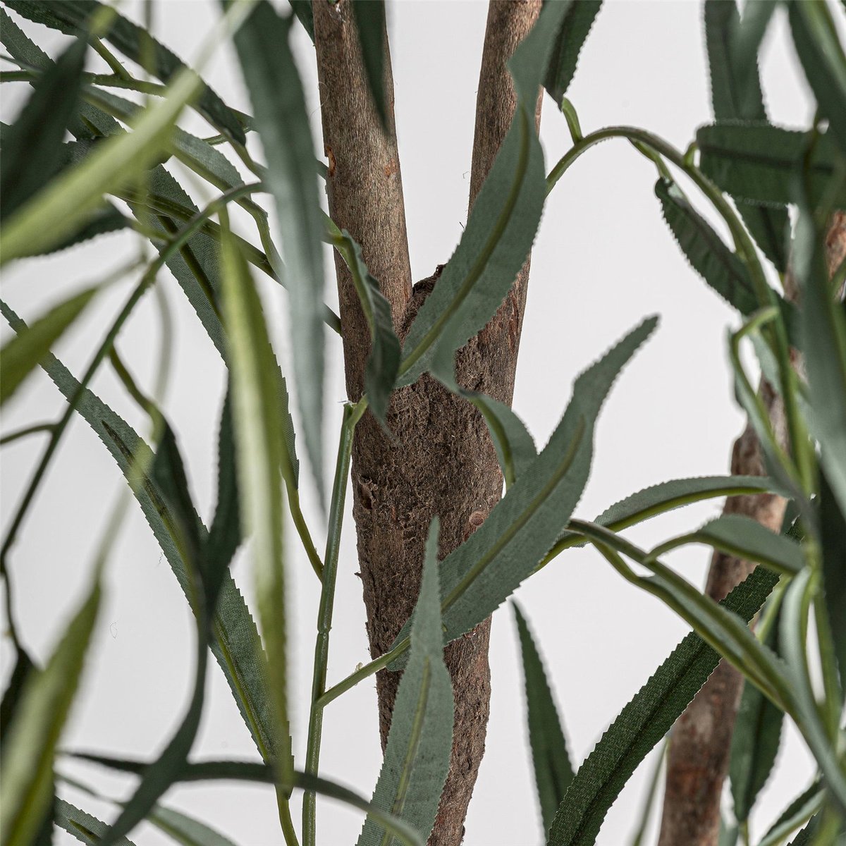 Plante artificielle haute au feuillage réaliste vert noir et marron, RECOLLECTION