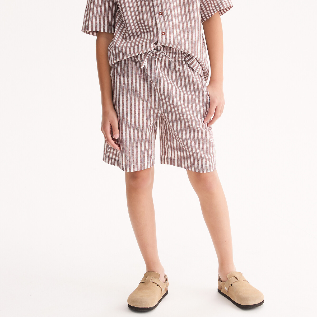 Bermuda a righe rigato/beige, LA REDOUTE COLLECTIONS