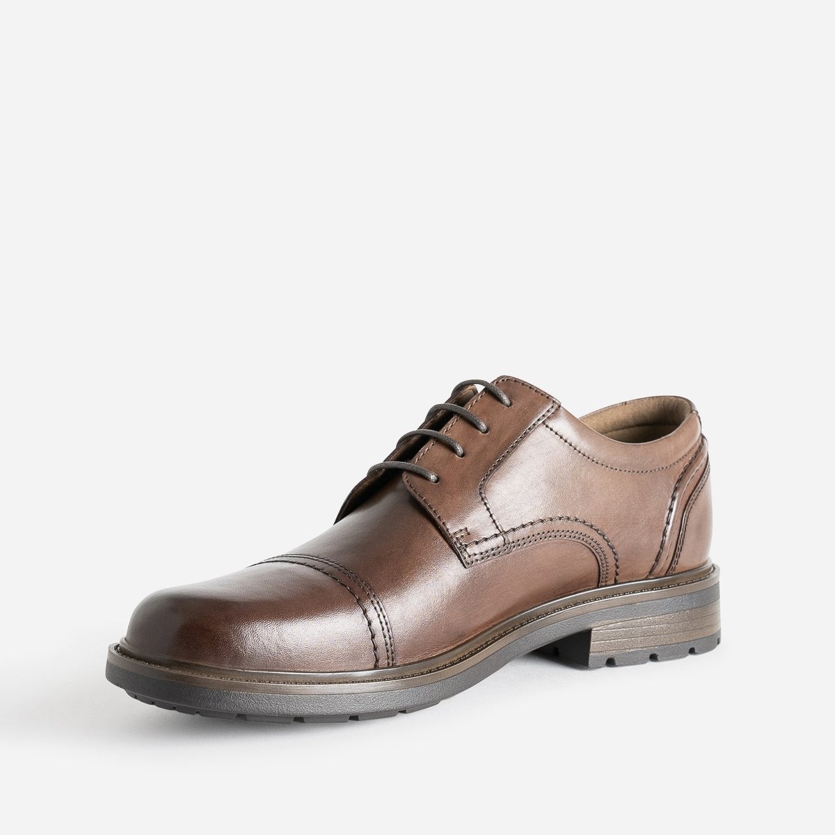 Derby en cuir CARLITO marron, ERAM