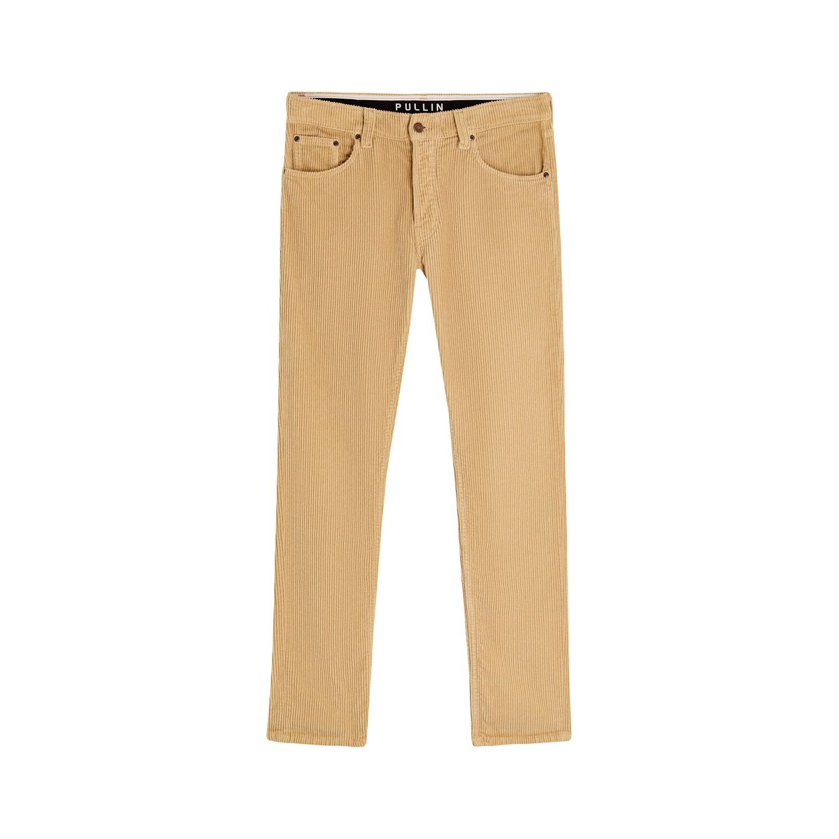 PANTALON REGULAR VELOURS BISCOTTI beige, PULLIN