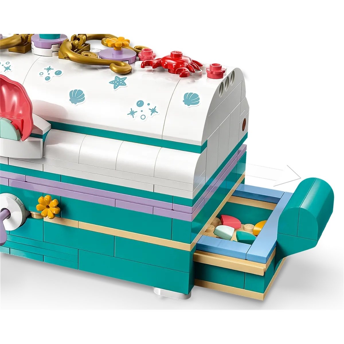 Disney Le coffre aux trésors d'Ariel multicolore, LEGO