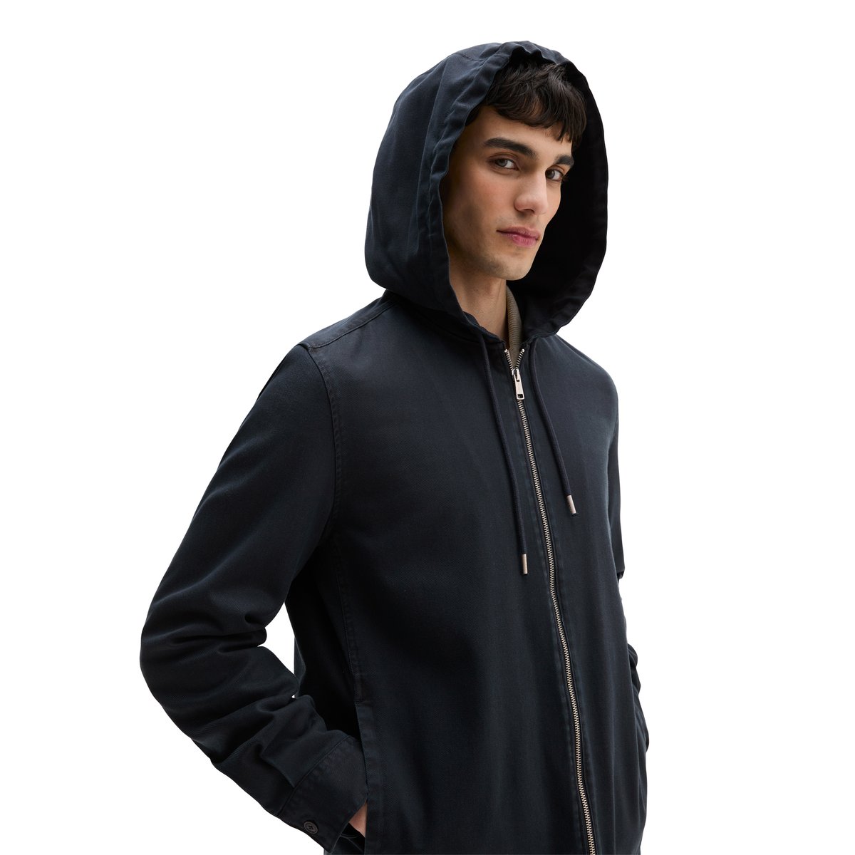 Survêtement à capuche en lyocell doux et en coton bio bleu foncé, MARC O'POLO