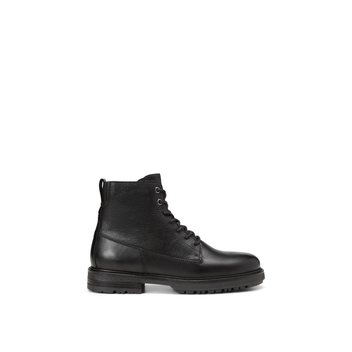 Bottes à lacets avec zip intérieur noir, MARC O'POLO