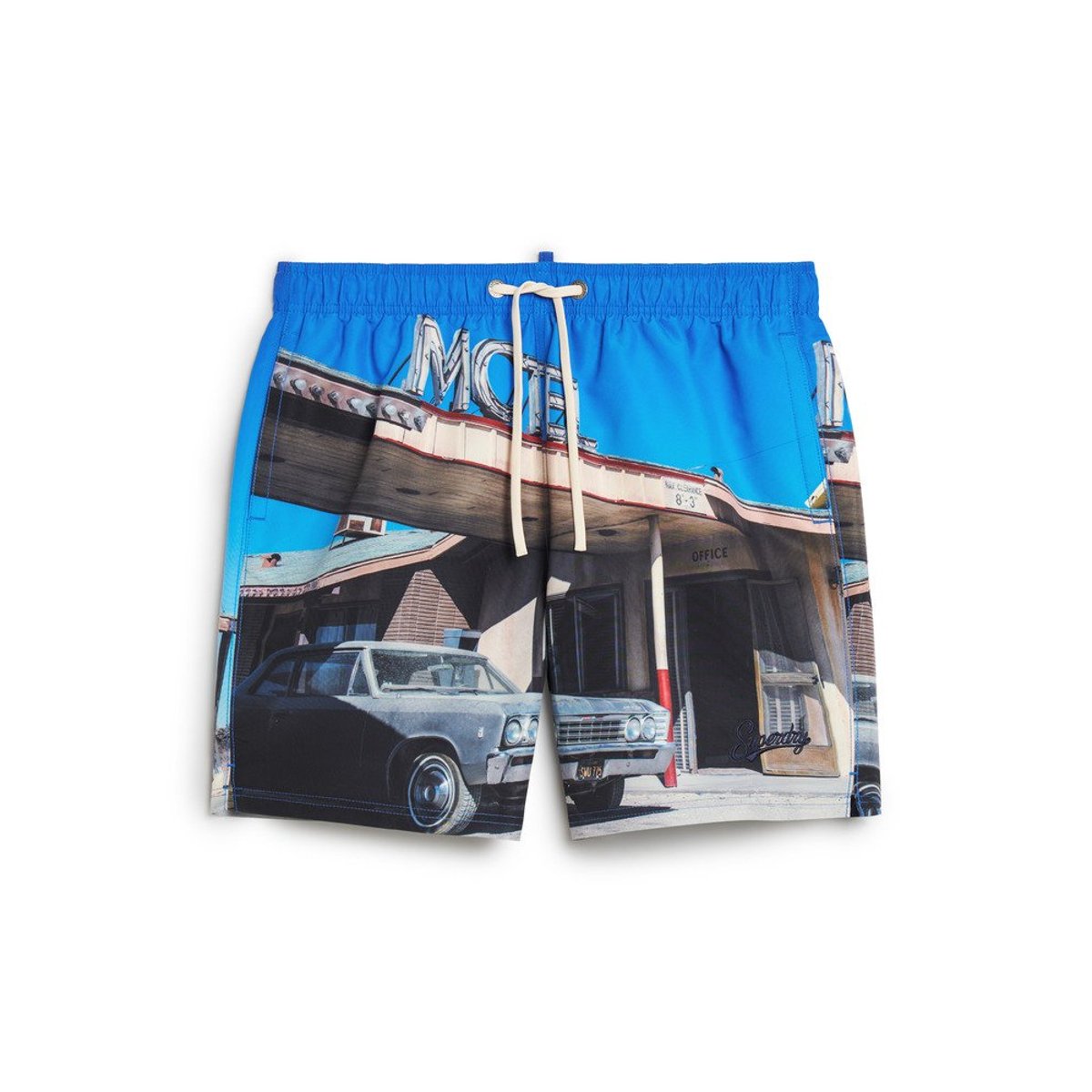 Short de bain Photographic recyclé longueur 43 cm motel blues, SUPERDRY