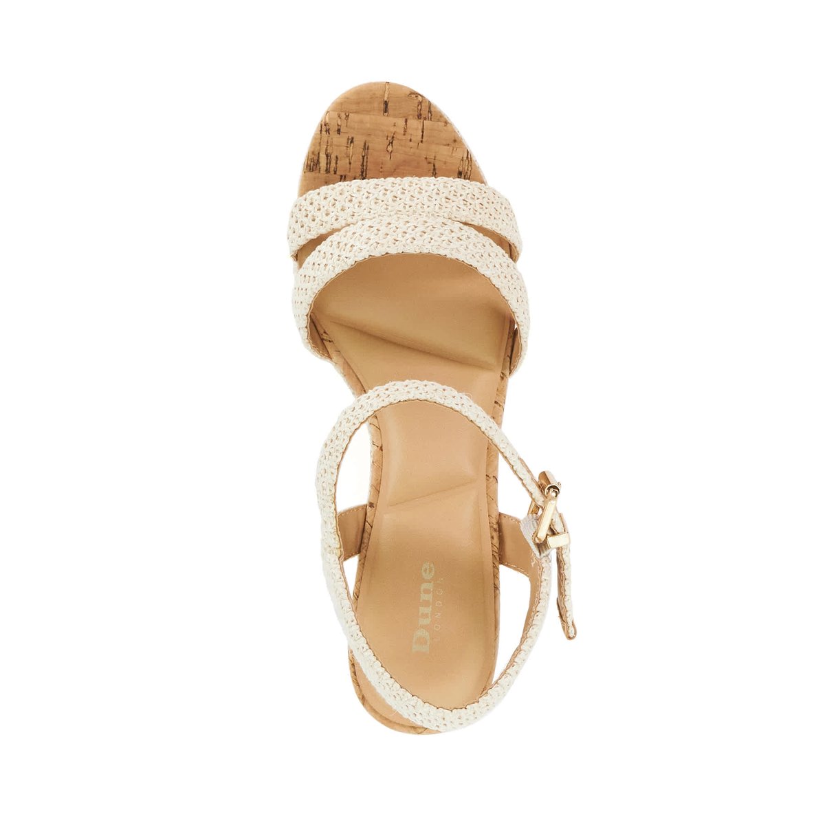 Sandales compensées en liège - KIPLING ecru-synthetic, DUNE LONDON