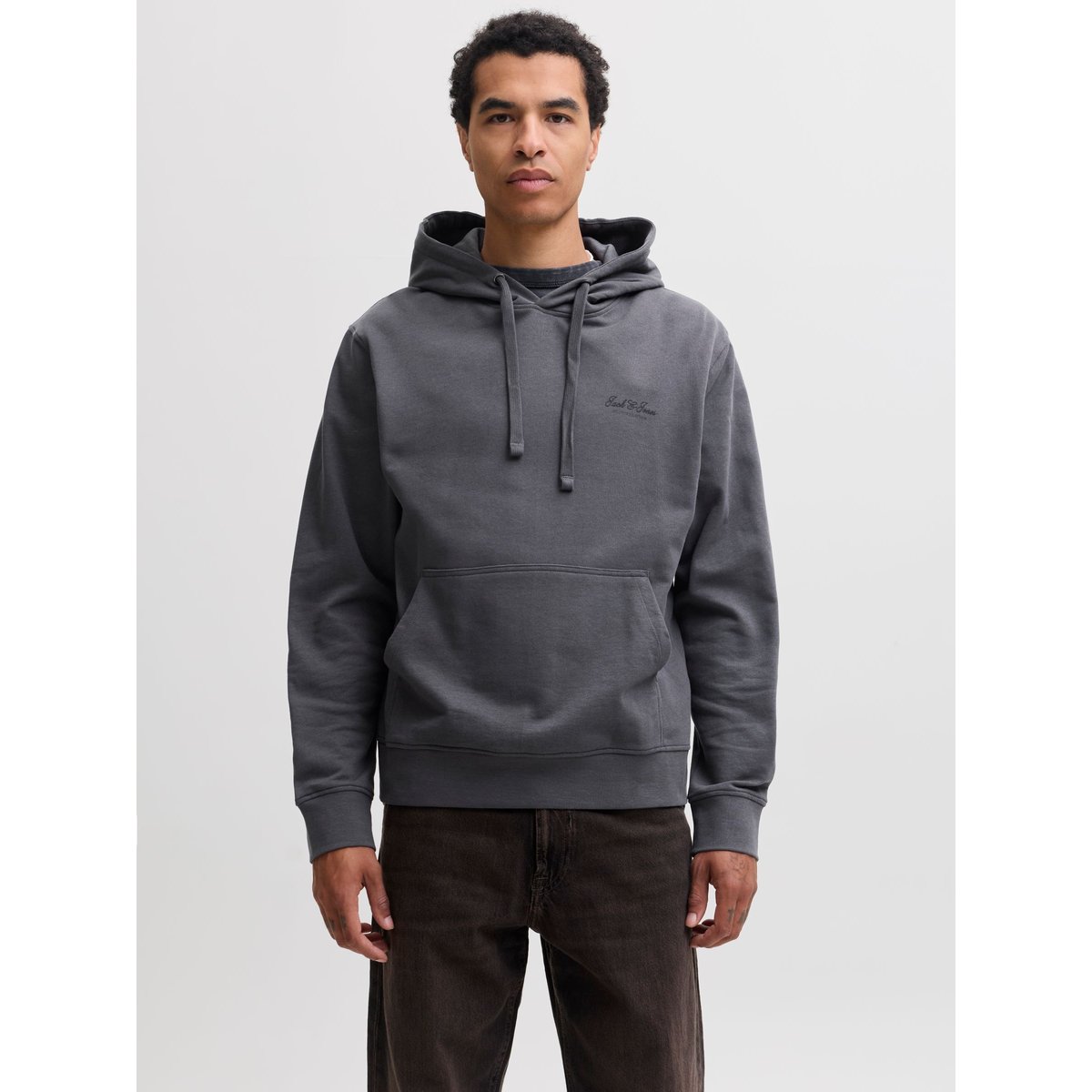 Sweat À Capuche asphalt, JACK & JONES