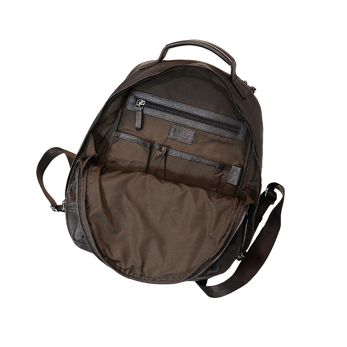 Mochila em pele Paris 040, MP castanho, MP