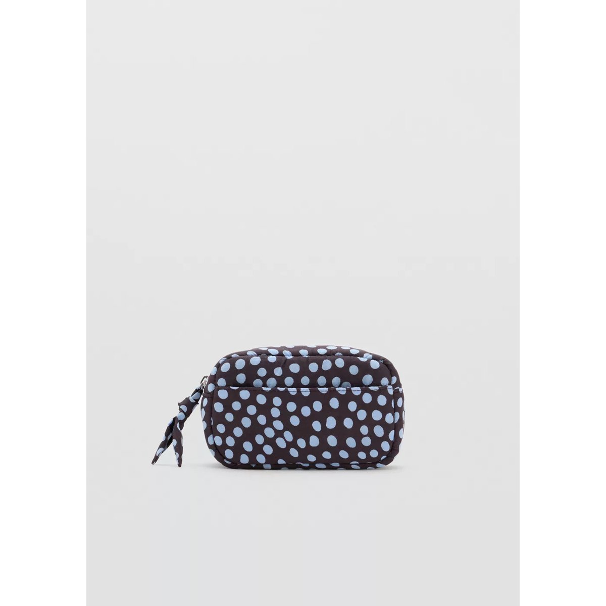 Trousse en coton à pois bleu, MANGO TEEN