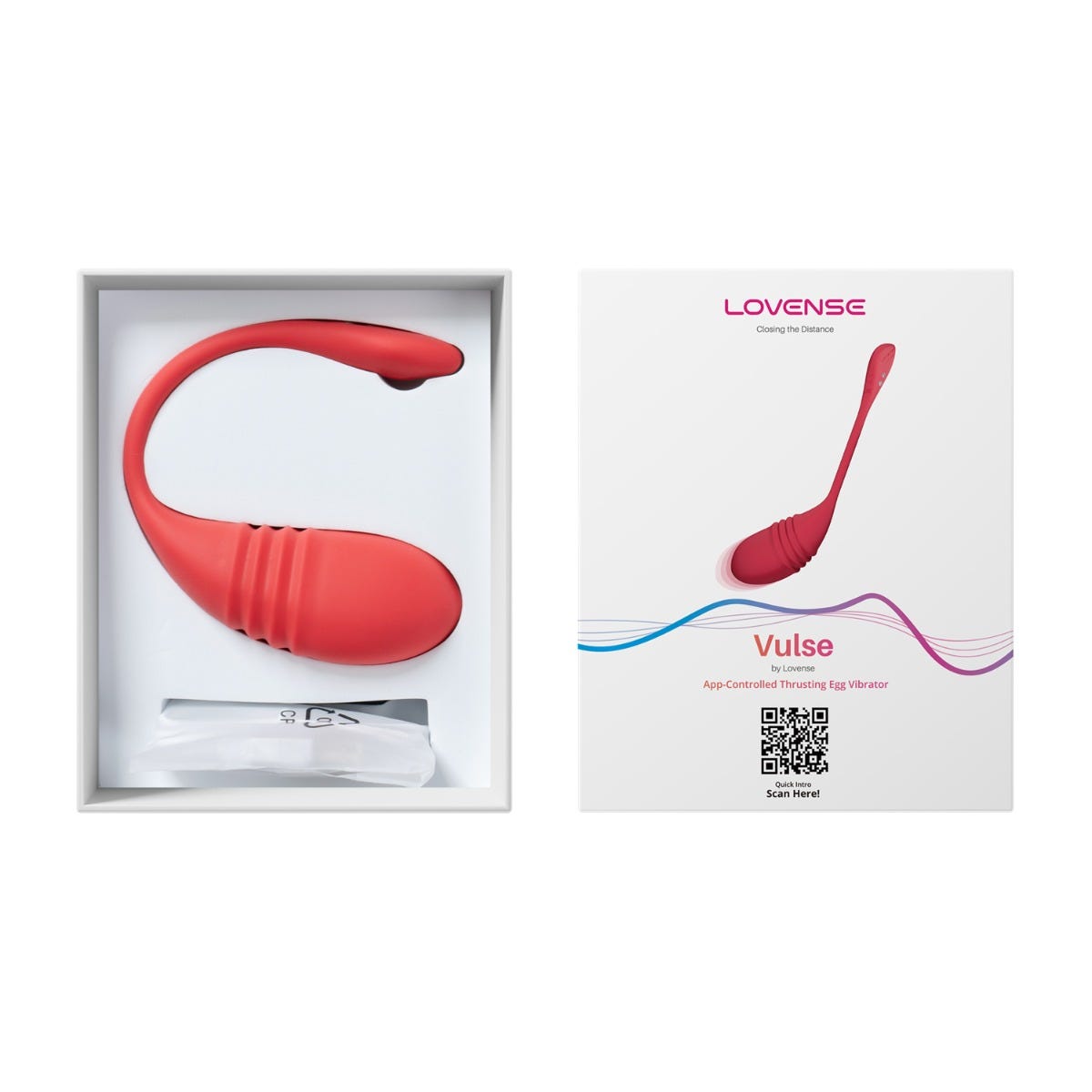 Oeuf Vibrant Connecté Vulse rouge, DORCELSTORE