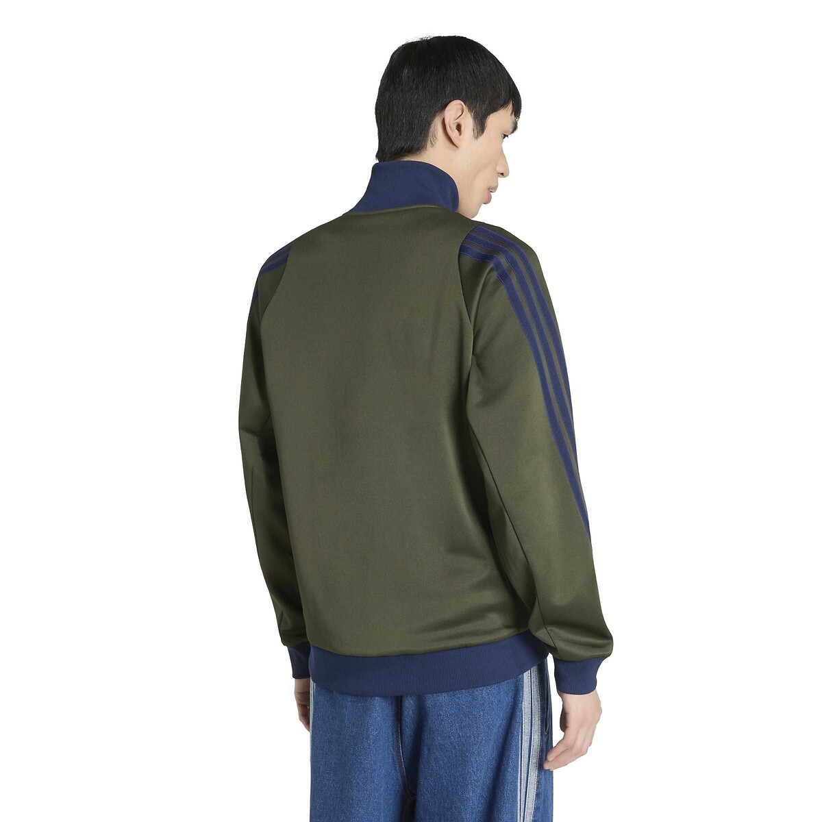 Sweat col montant vert kaki/marine, ADIDAS SPORTSWEAR
