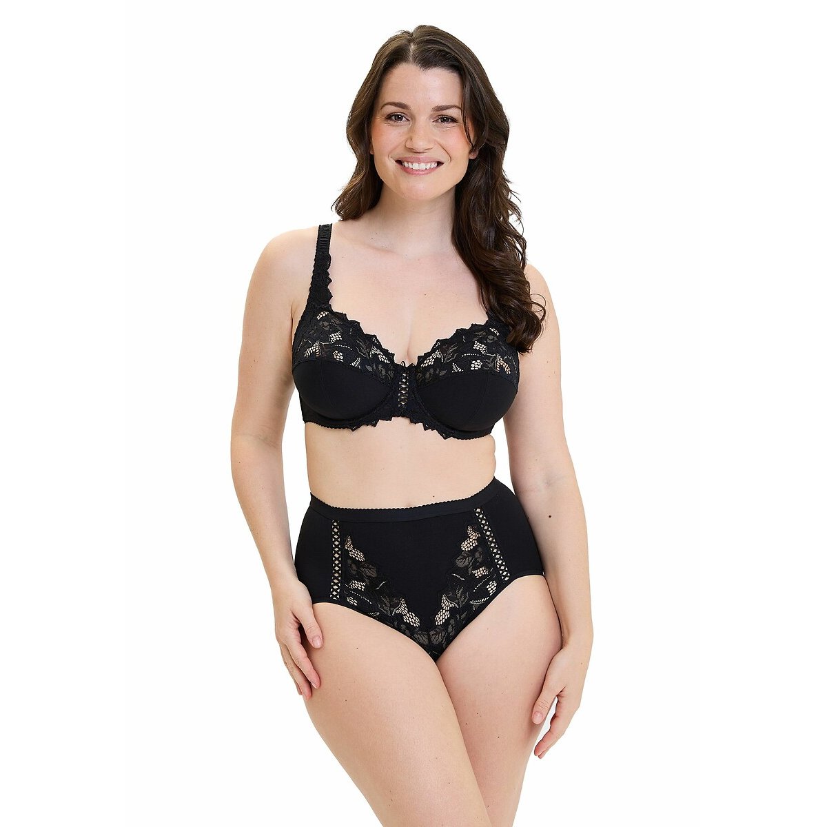 Coton D'Arum Full Cup Bra black, SANS COMPLEXE