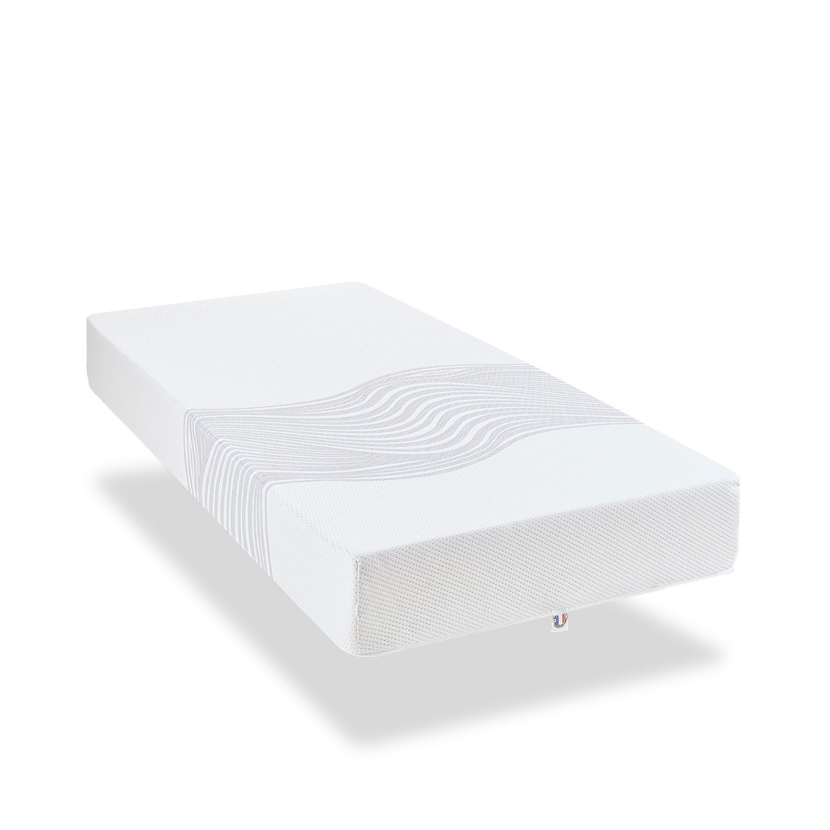 Matelas Mousse Sensitive 140x200 cm Accueil Mémoire de forme blanc, OLYMPE LITERIE