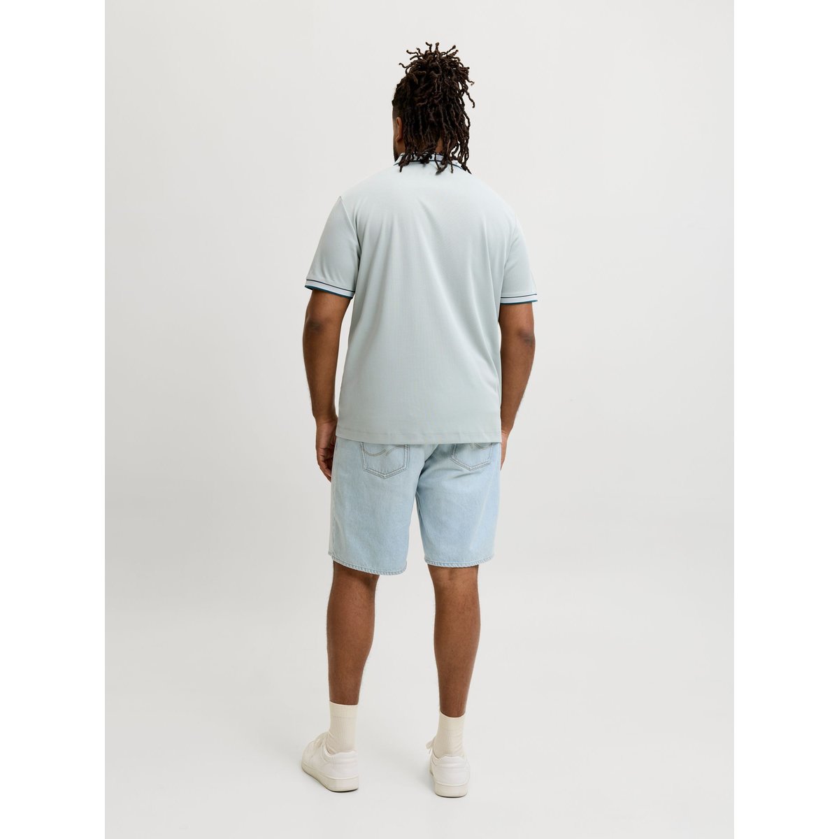 Polo turquiose - aqua gray 1, JACK & JONES