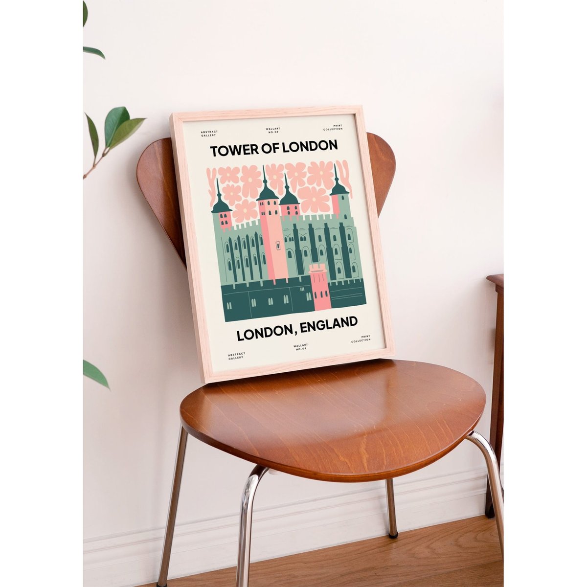 Affiche Londres Tower of London blanc, L'AFFICHERIE