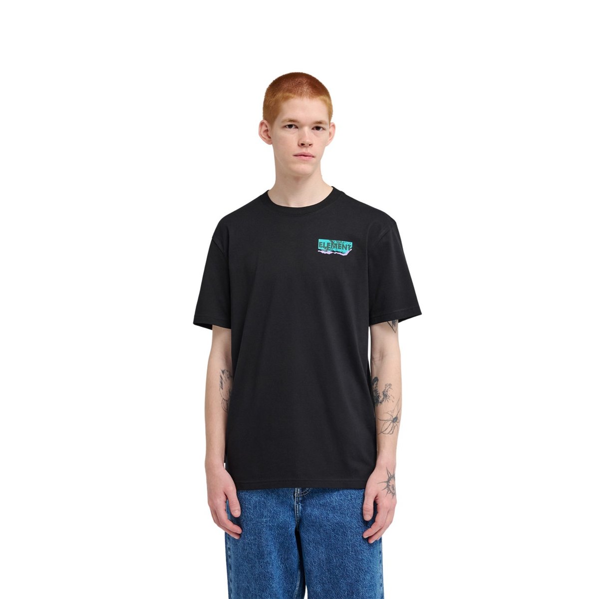 T-Shirt manches courtes TORN noir flint black, ELEMENT