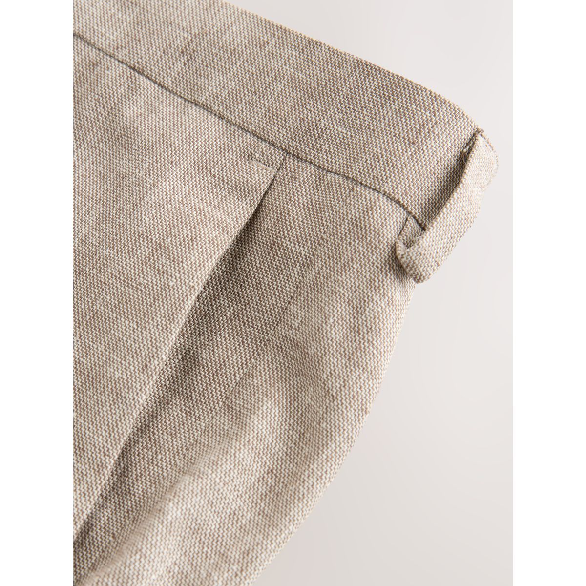Pantalon habillé texturé avec lin grège, NEXT