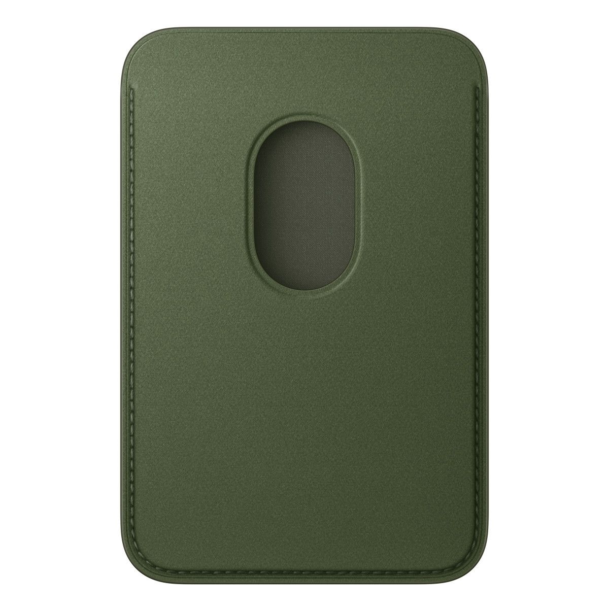 Porte-cartes MagSafe tissage fin Vert Mousse couleur unique, APPLE