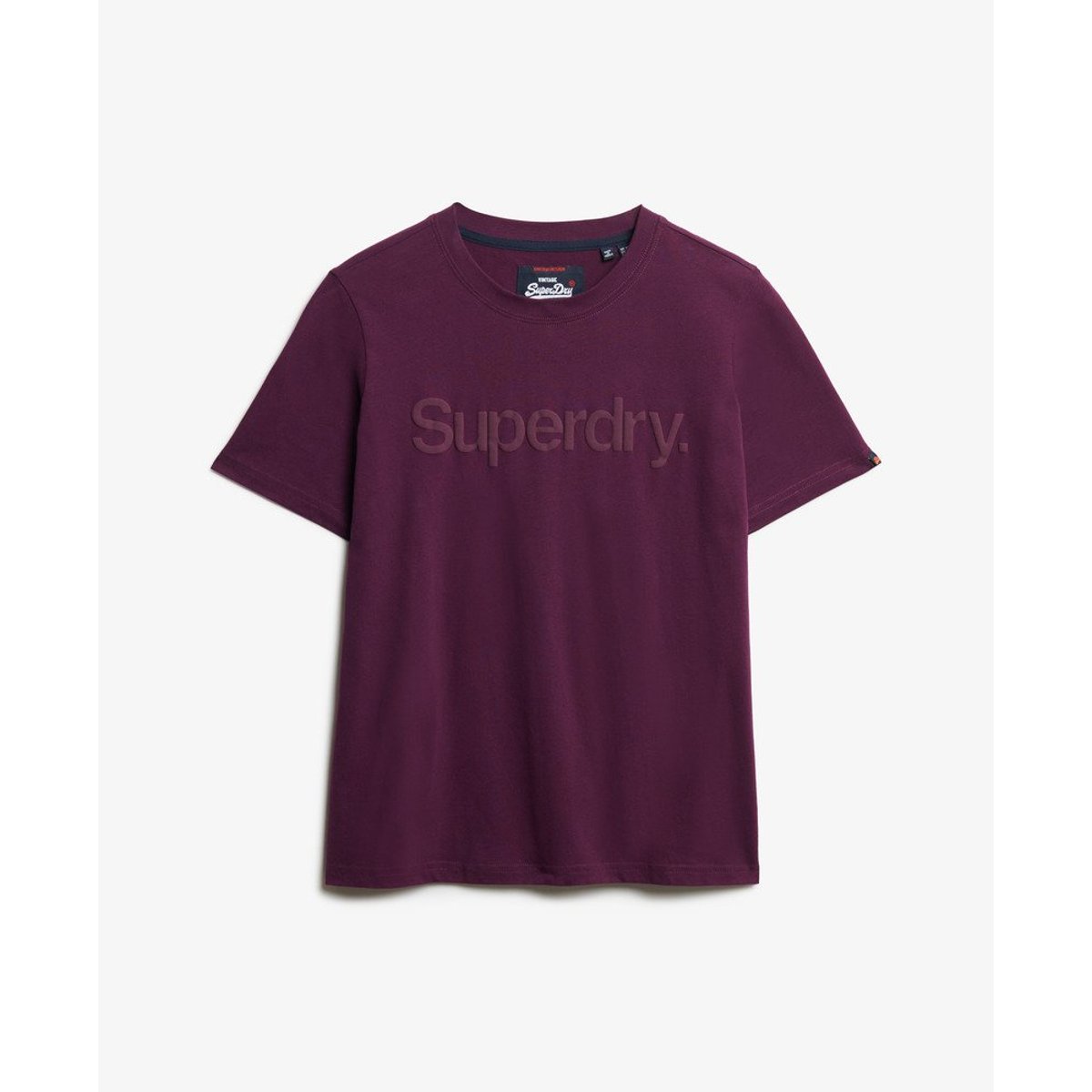 T-shirt Tonal Core violet aubergine, SUPERDRY