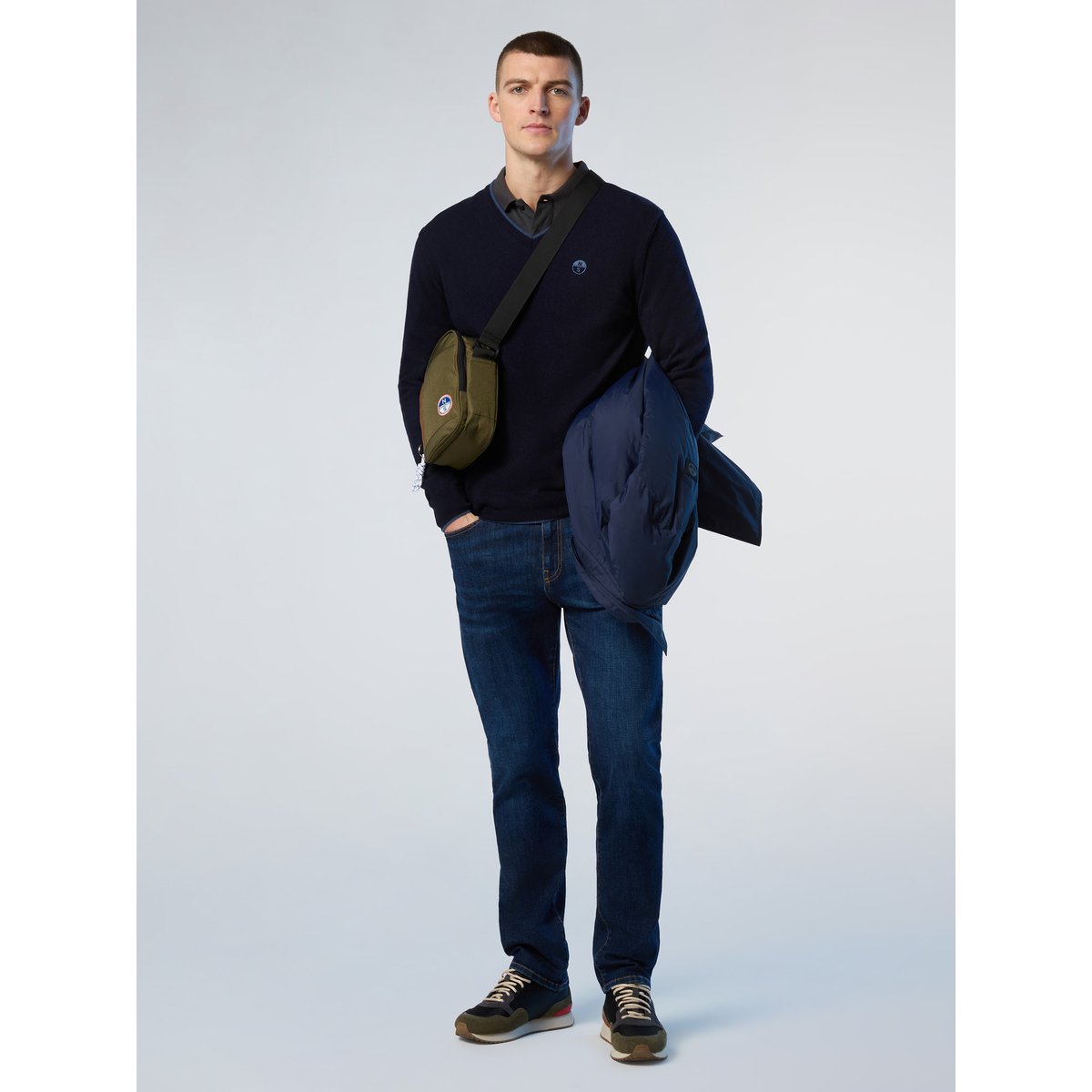 Pull col V bleu marine, NORTH SAILS