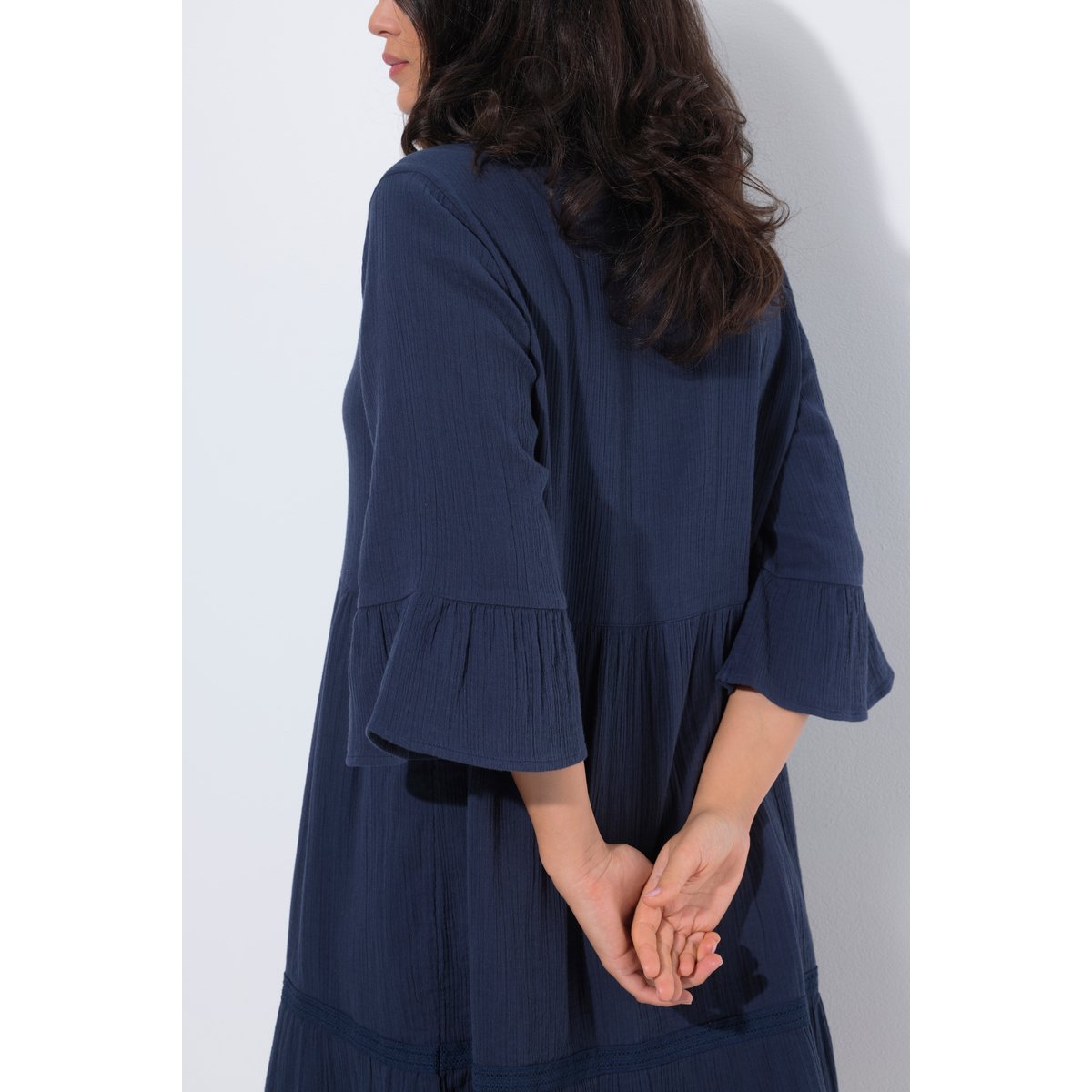 Robe en mousseline marine, ULLA POPKEN